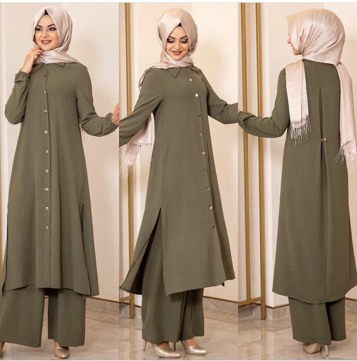 Two piece hijab Evening suit