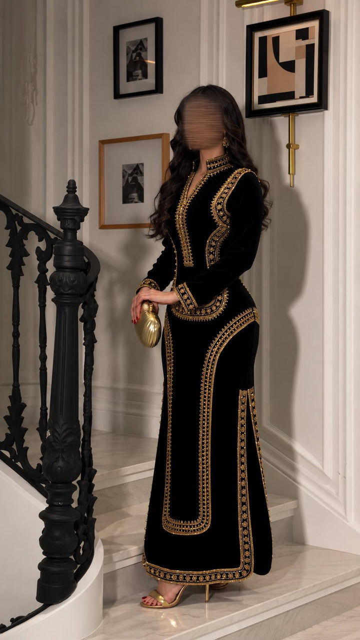 JUMANA VELVET KAFTAN