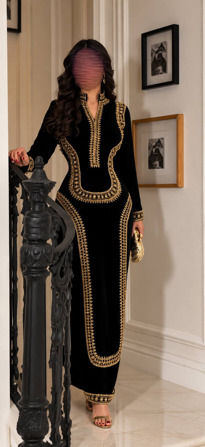 JUMANA VELVET KAFTAN