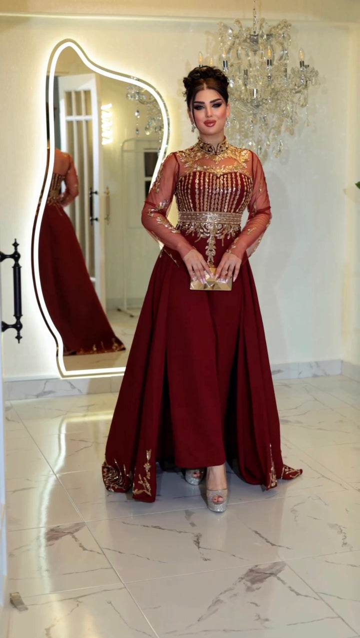 ASALA Burgundy jumpsuit