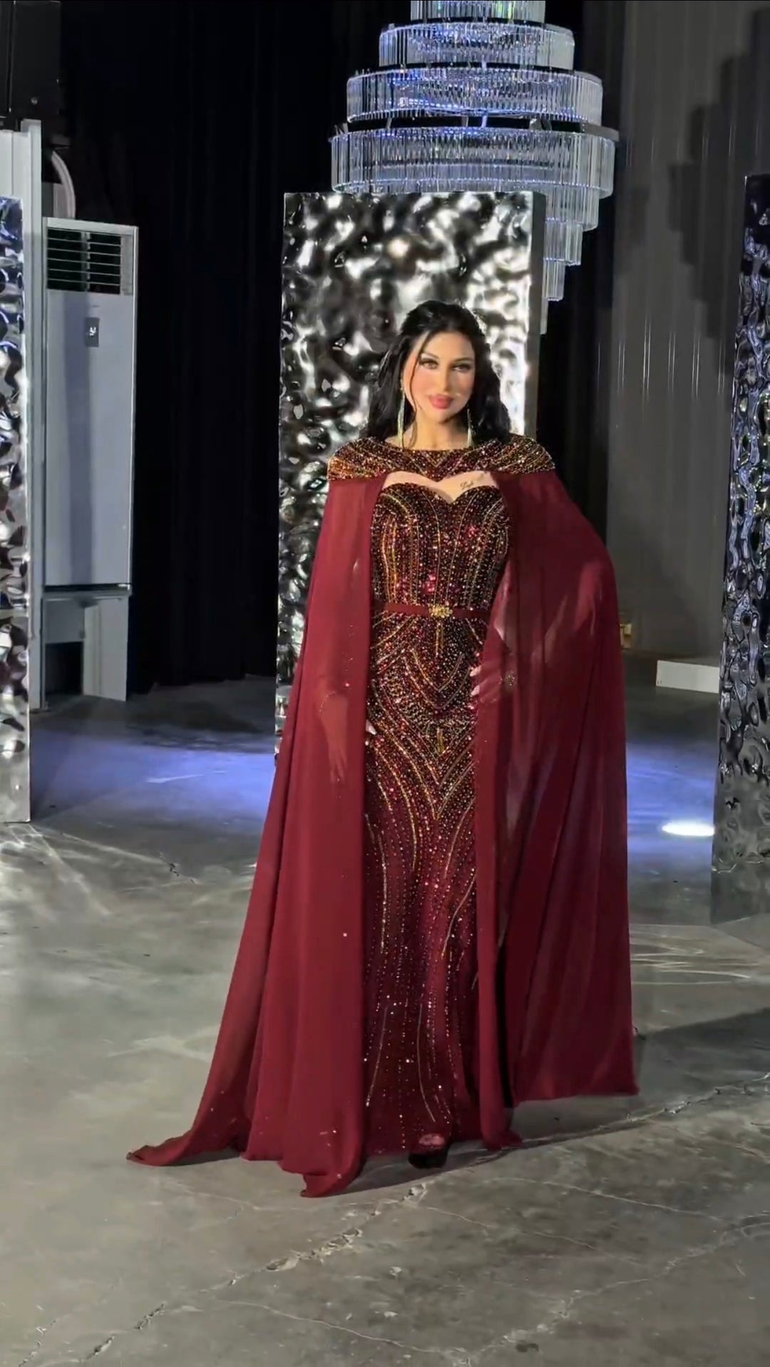 Ghazal Burgundy Dress