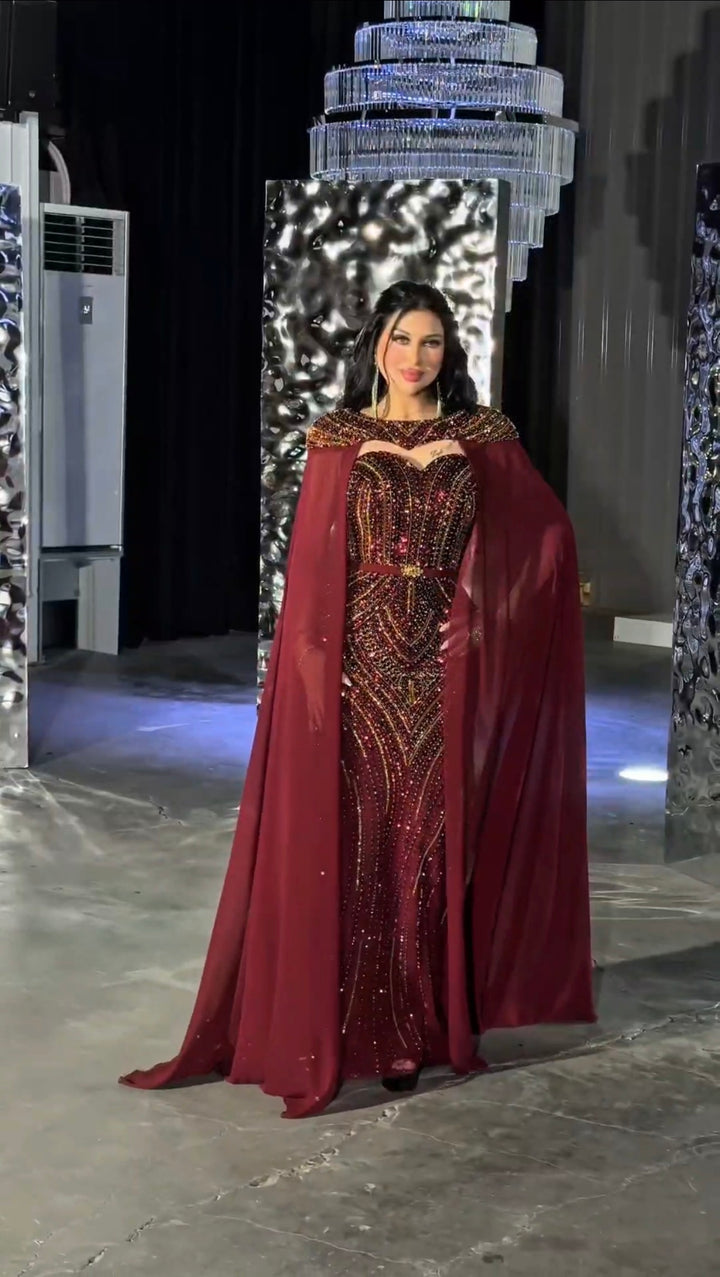 Ghazal Burgundy Dress
