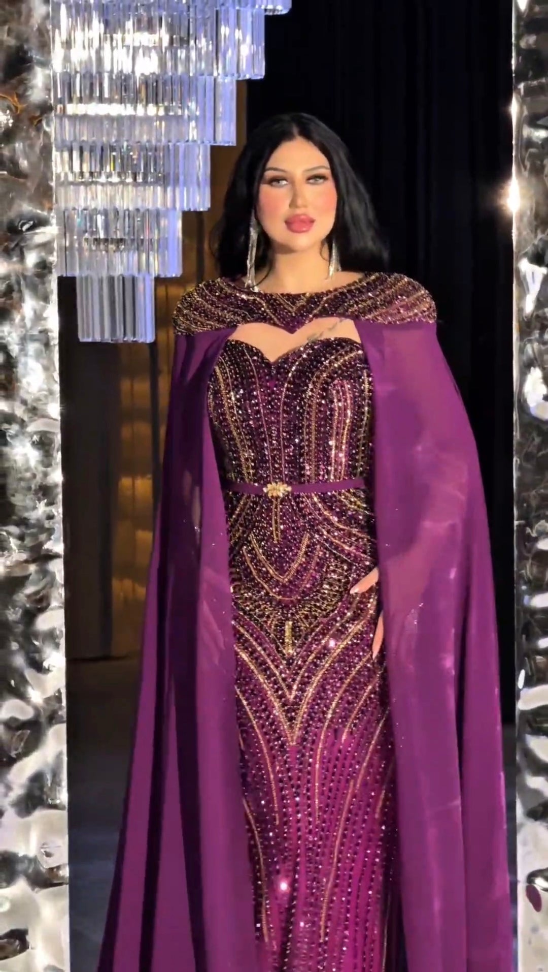Ghazal purple Dress