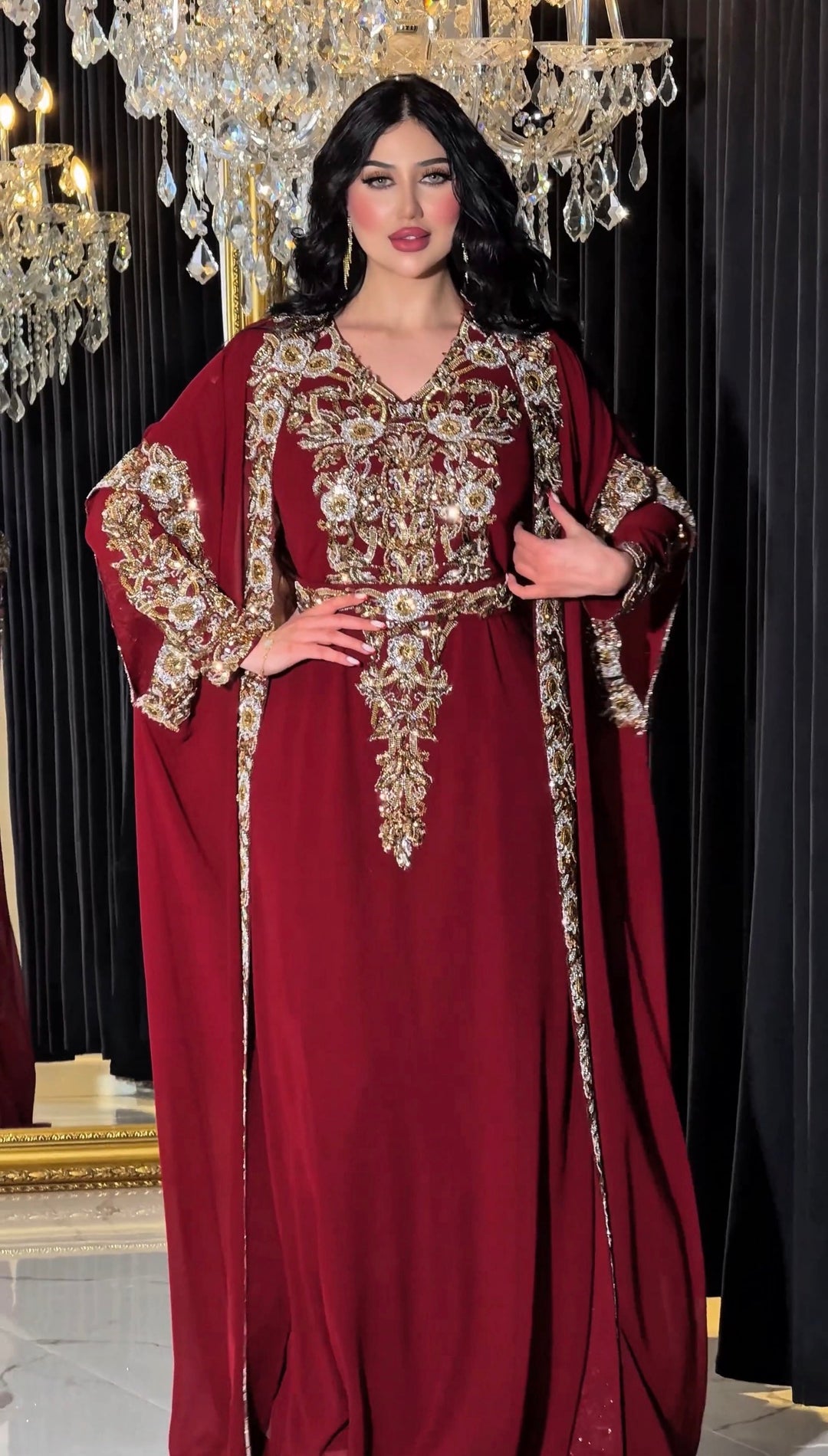 SARAH Red KAFTAN