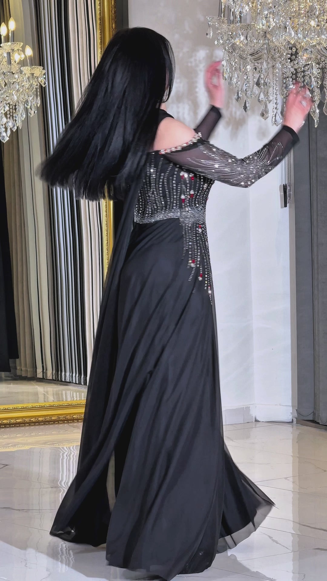Diyana Black Dress