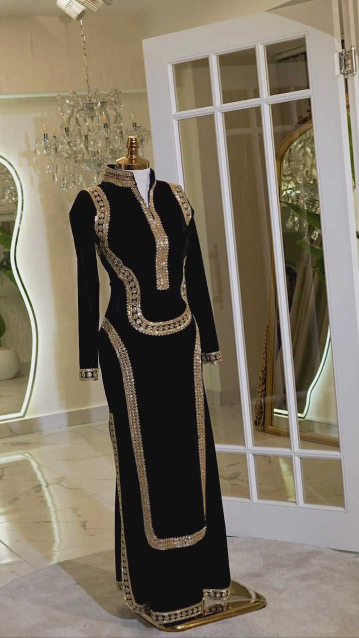 JUMANA VELVET KAFTAN