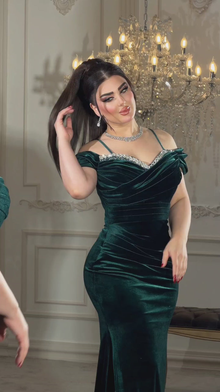 TALINE VELVET DRESS (PRE-ORDERED BY 10 DAYS)
