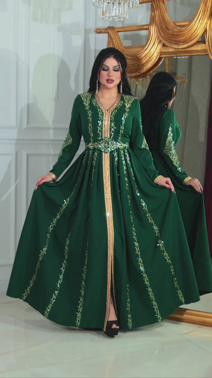 Reema Green Kaftan