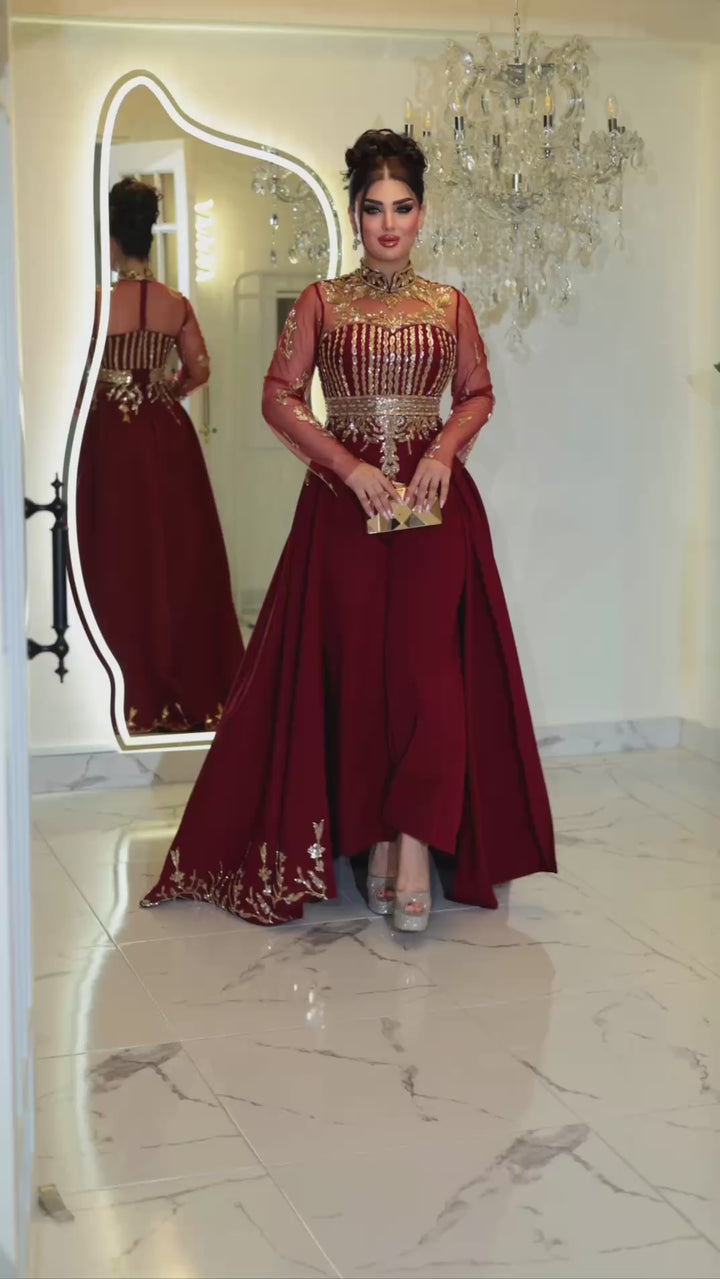 ASALA Burgundy jumpsuit