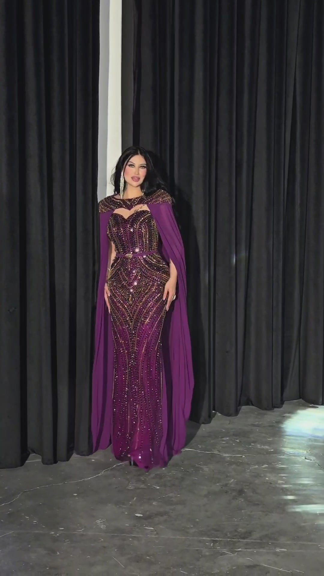 Ghazal purple Dress