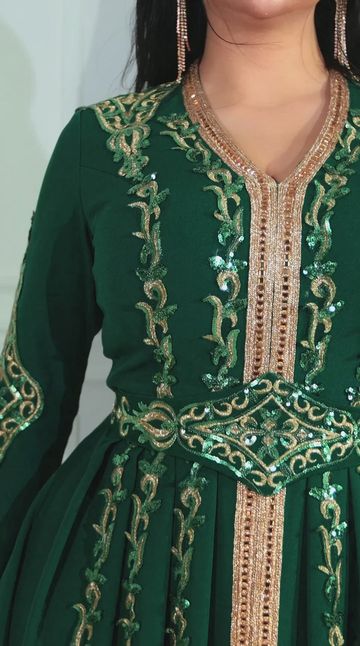 Reema Green Kaftan