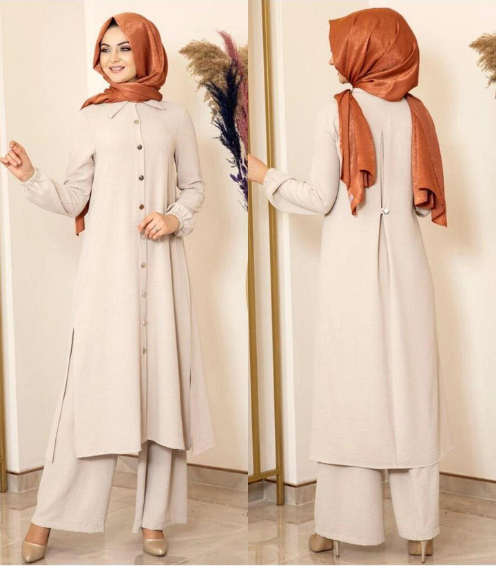 Two Piece Hijab Evening Suit